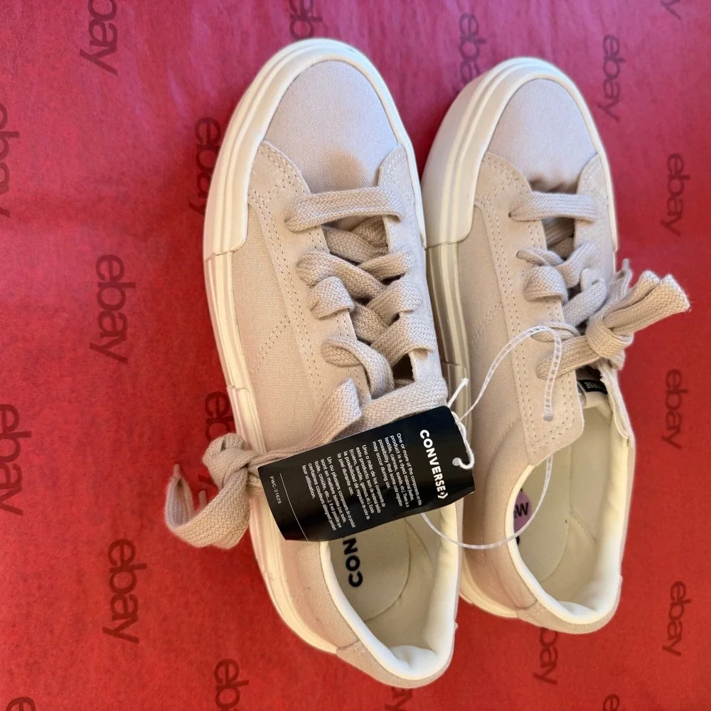NEW Converse Chuck Taylor All Star Cruise Sneakers W12 M10.5 Beige PlatformRetro - Picture 5 of 15